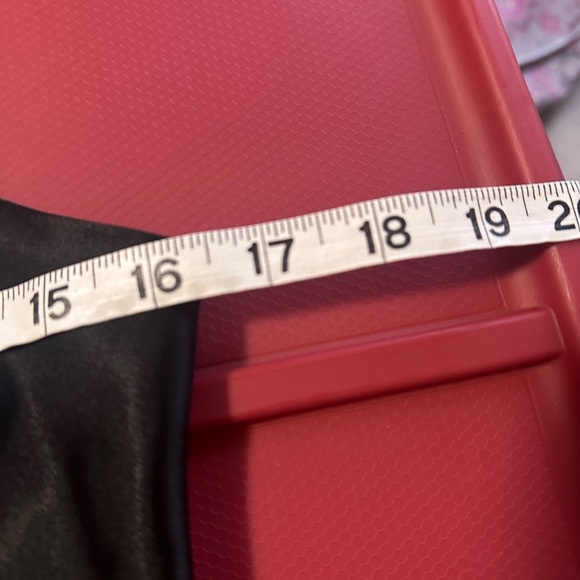 Y2K vintage Victoria’s Secret satin tie front babydoll top black 1999 size small - Picture 6 of 8